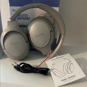 Runolim Wireless Over-Ear Headphones - silver